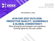 Partner Webinar -AI in GXP 2027 Outlook: Predictive Quality, Guardrails & Global Consistency